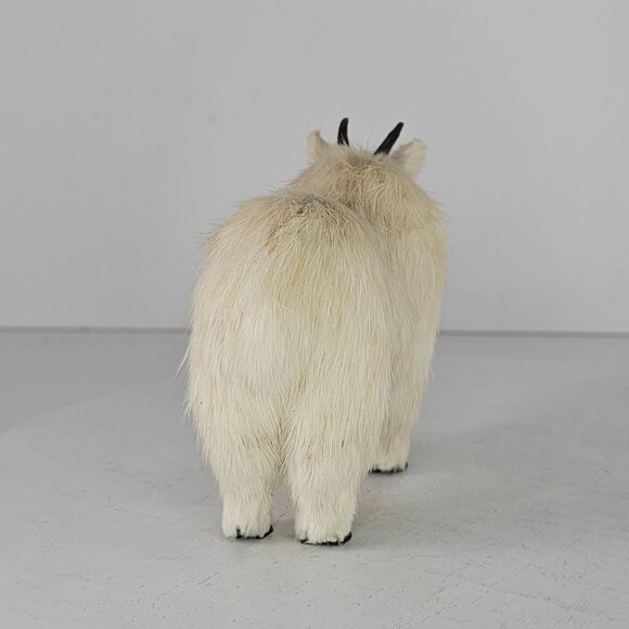 Realistic Mountain Goat Figurine Rabbit Fur - Picture 6 of 8